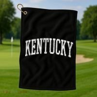 Varsity Distressed Kentucky Golf Towel thumb 1