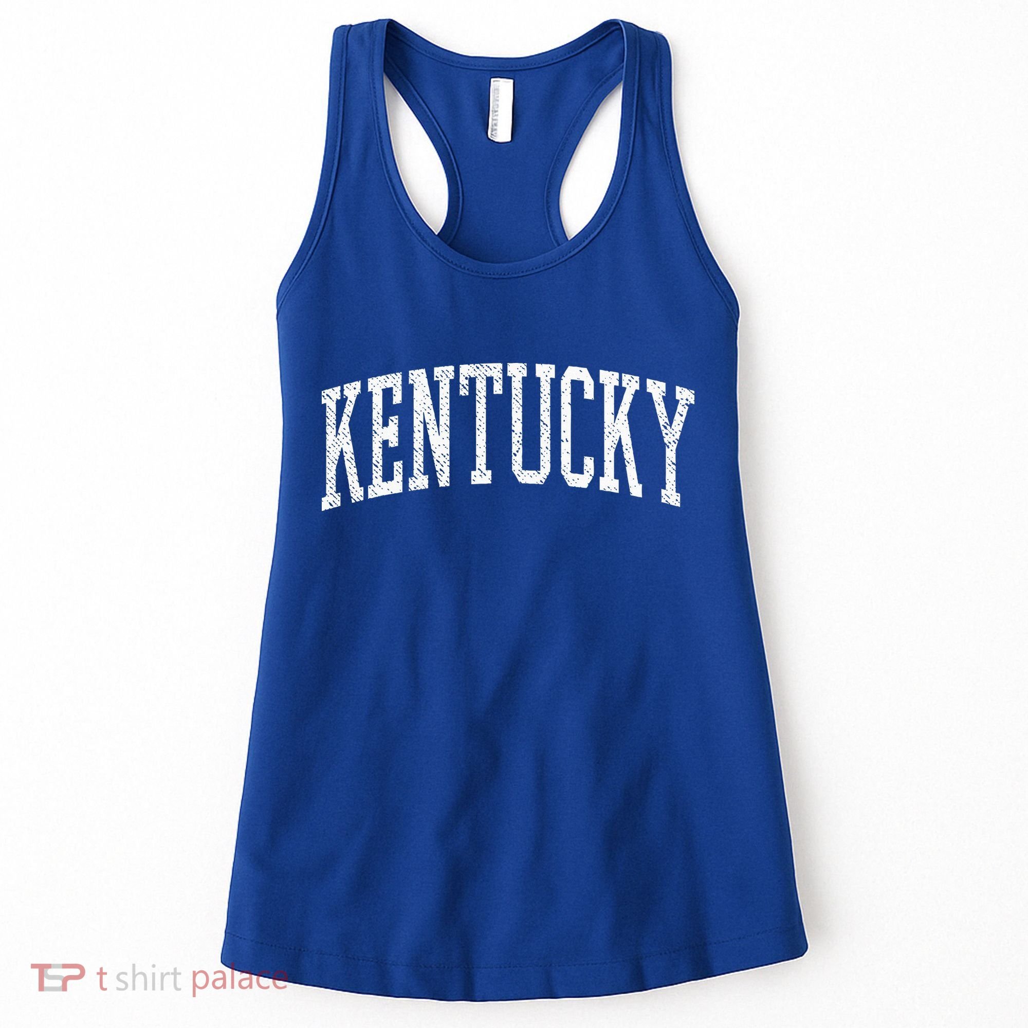 Varsity Distressed Kentucky Women's Tank Top