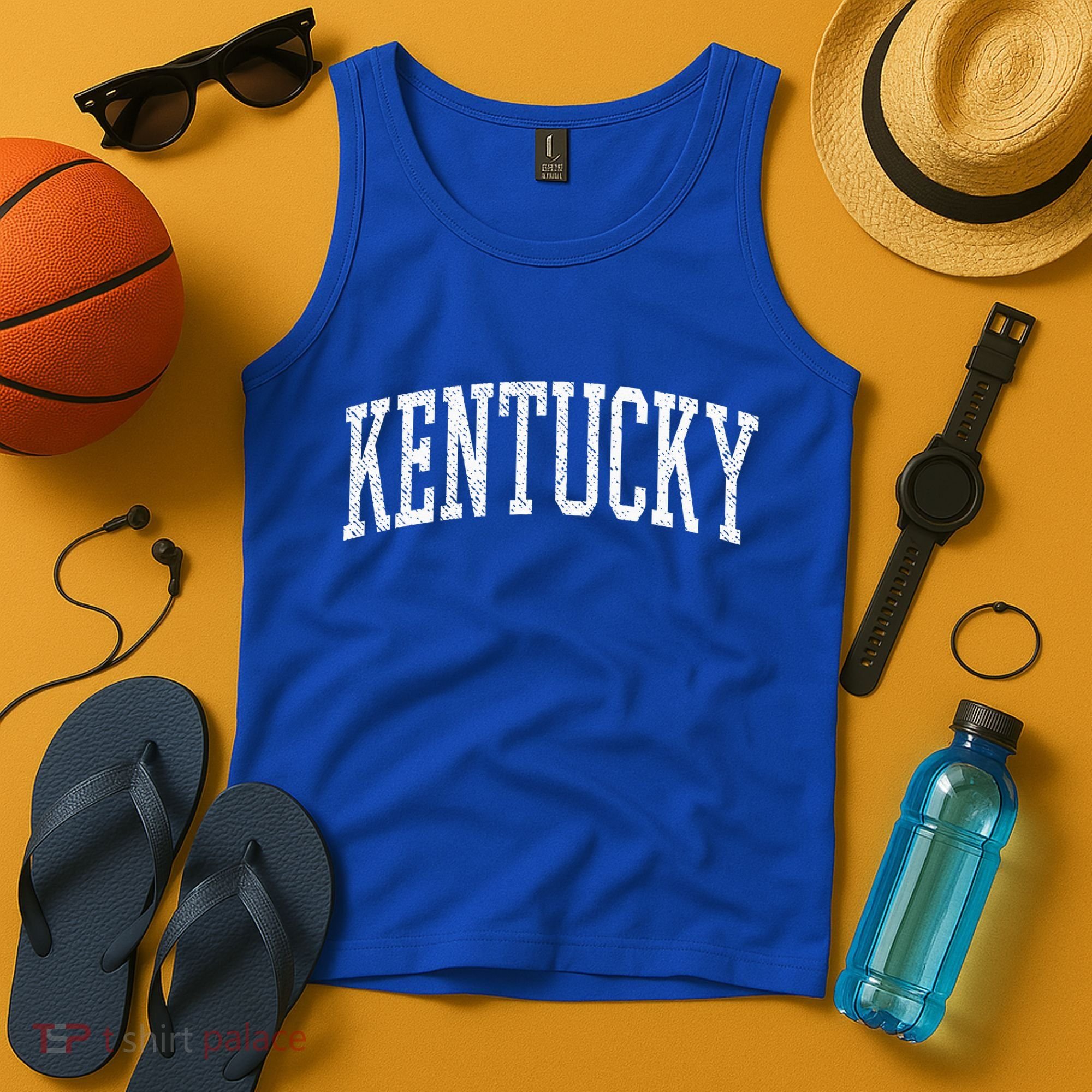 Varsity Distressed Kentucky Tank Top