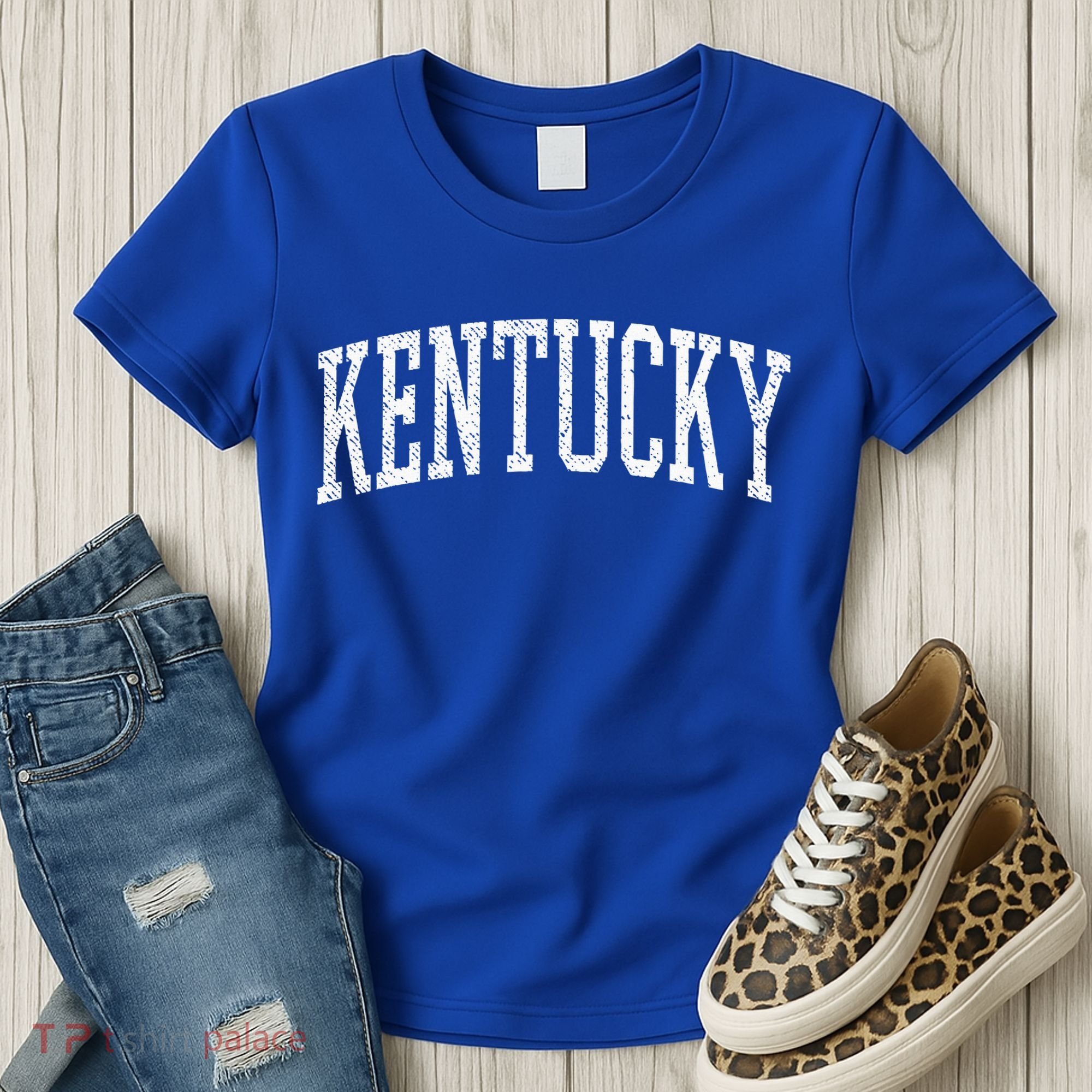 Varsity Distressed Kentucky Women's T-Shirt