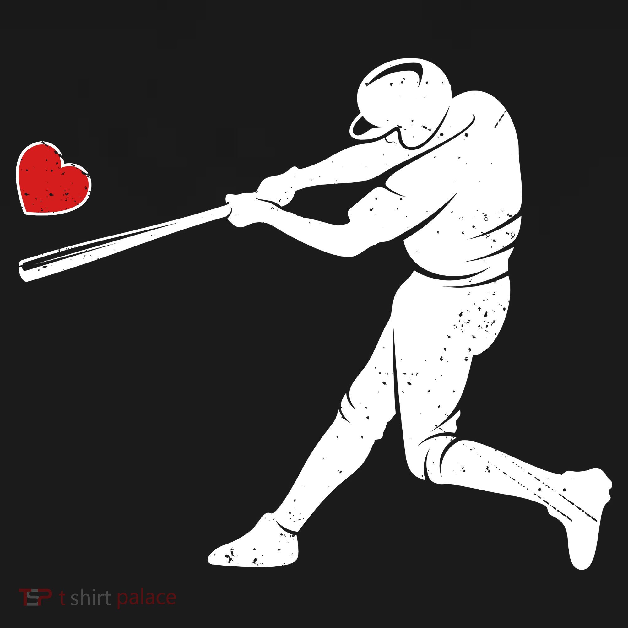 Valentines Day Love Baseball Bat Batter Silhouette Heart Women's Hoodie