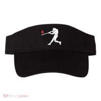 Valentines Day Love Baseball Bat Batter Silhouette Heart Visor thumb 0
