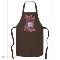 Valentines Day Love Is In The Air And It Smells Like Coffee Apron thumb 0