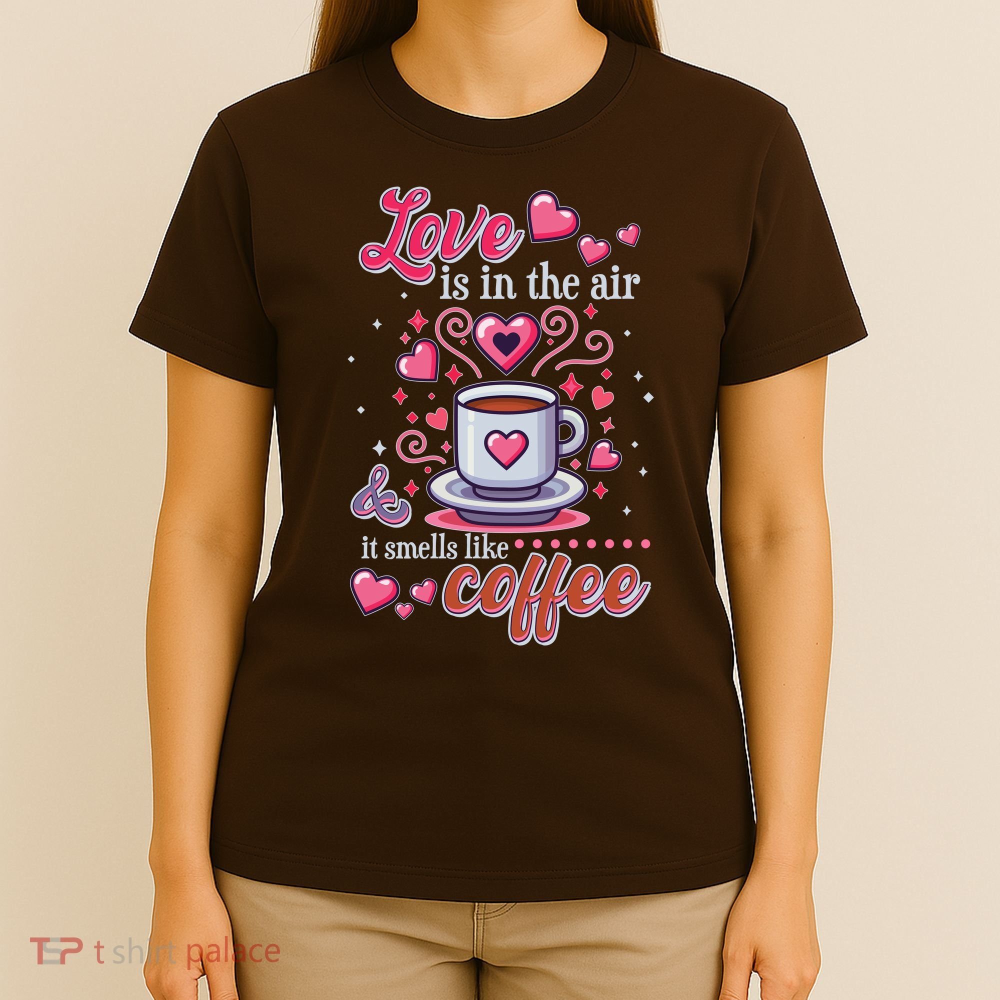 Valentines Day Love Is In The Air And It Smells Like Coffee T-Shirt
