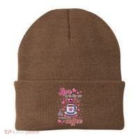 Valentines Day Love Is In The Air And It Smells Like Coffee Beanie thumb 0