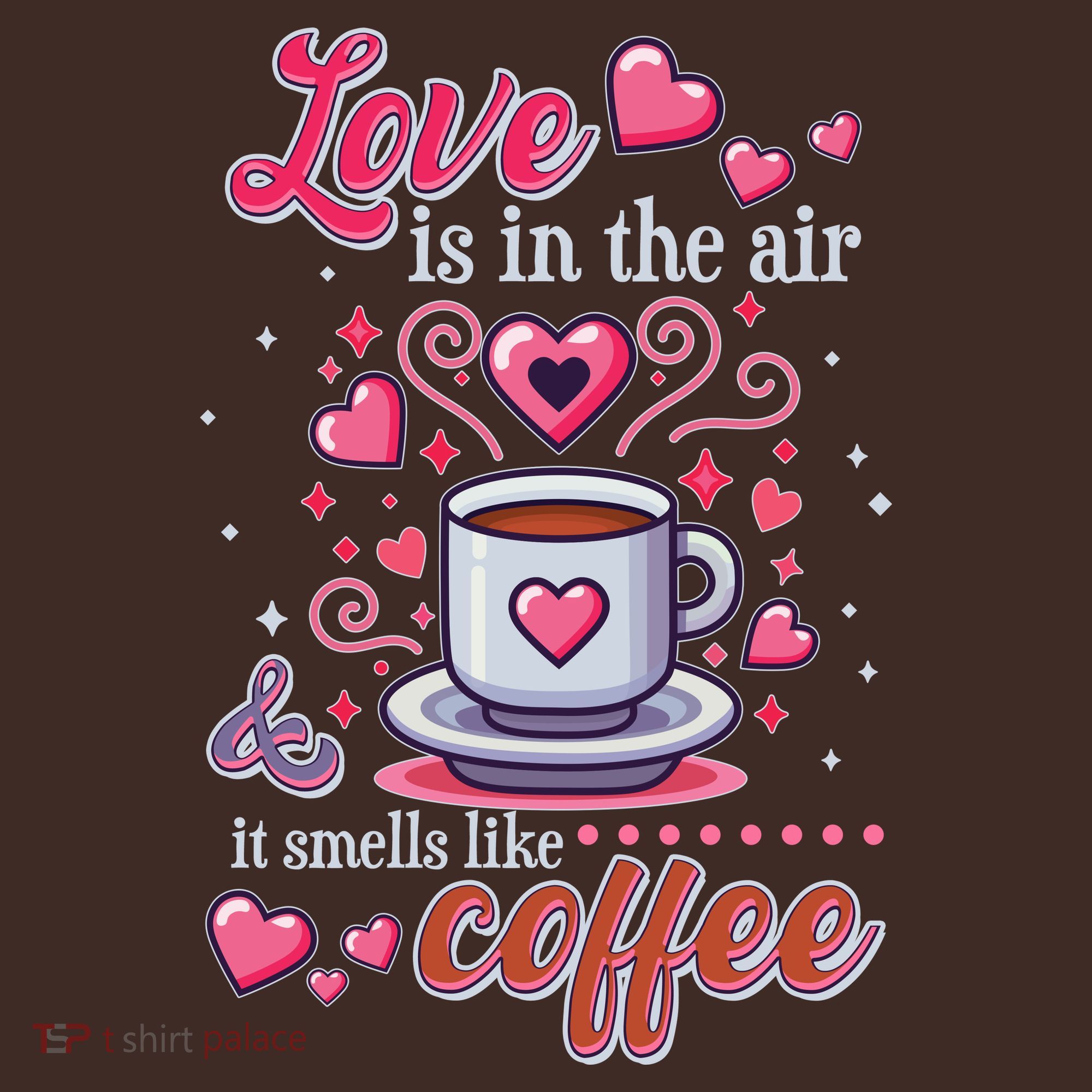 Valentines Day Love Is In The Air And It Smells Like Coffee Mousepad