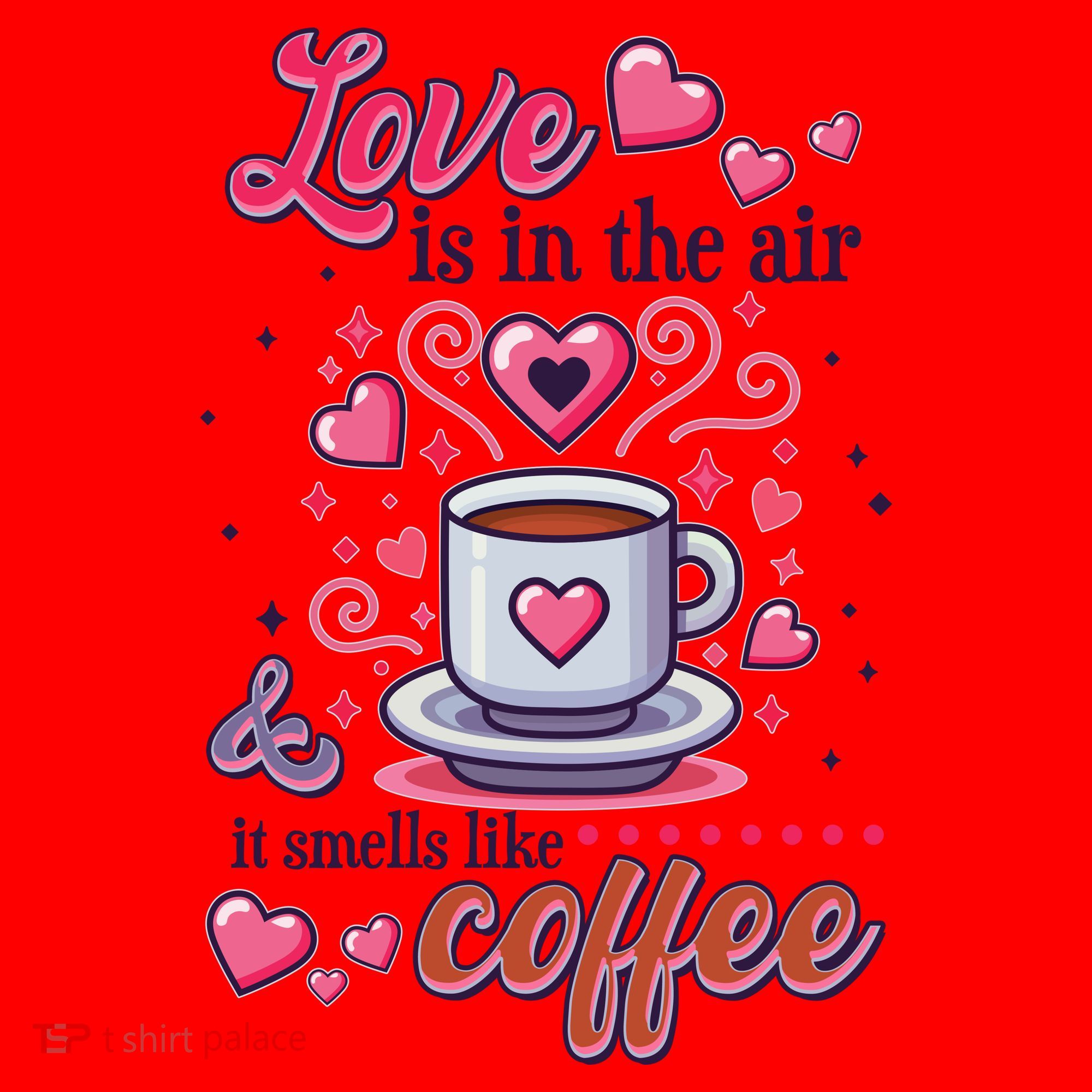 Valentines Day Love Is In The Air And It Smells Like Coffee Santa Hat