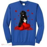 Valentines Day Love Hearts Newfoundland Dog Puppy Lover Gift Sweatshirt thumb 0