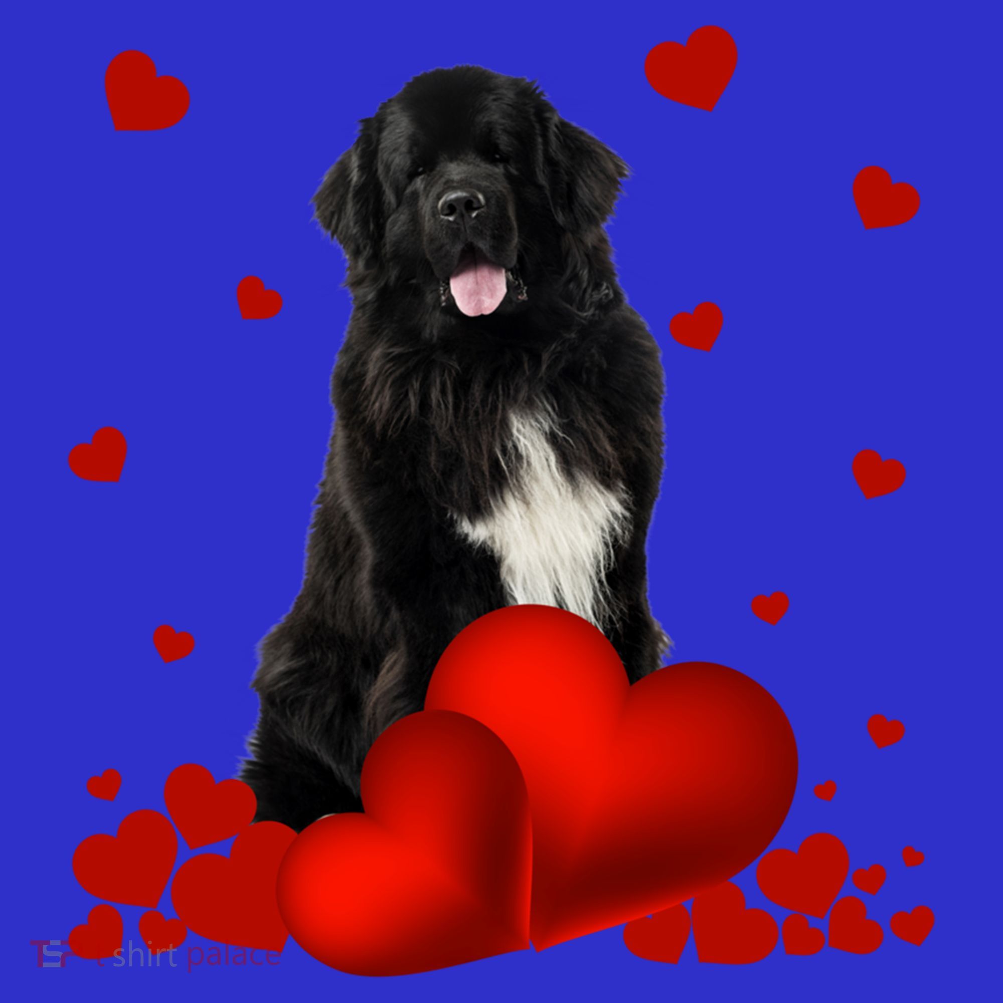 Valentines Day Love Hearts Newfoundland Dog Puppy Lover Gift Visor