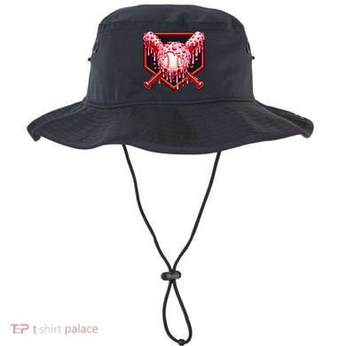 Valentines Day Love Baseball Ice Cream Drip Heart Bucket Hat