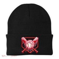 Valentines Day Love Baseball Ice Cream Drip Heart Beanie thumb 0