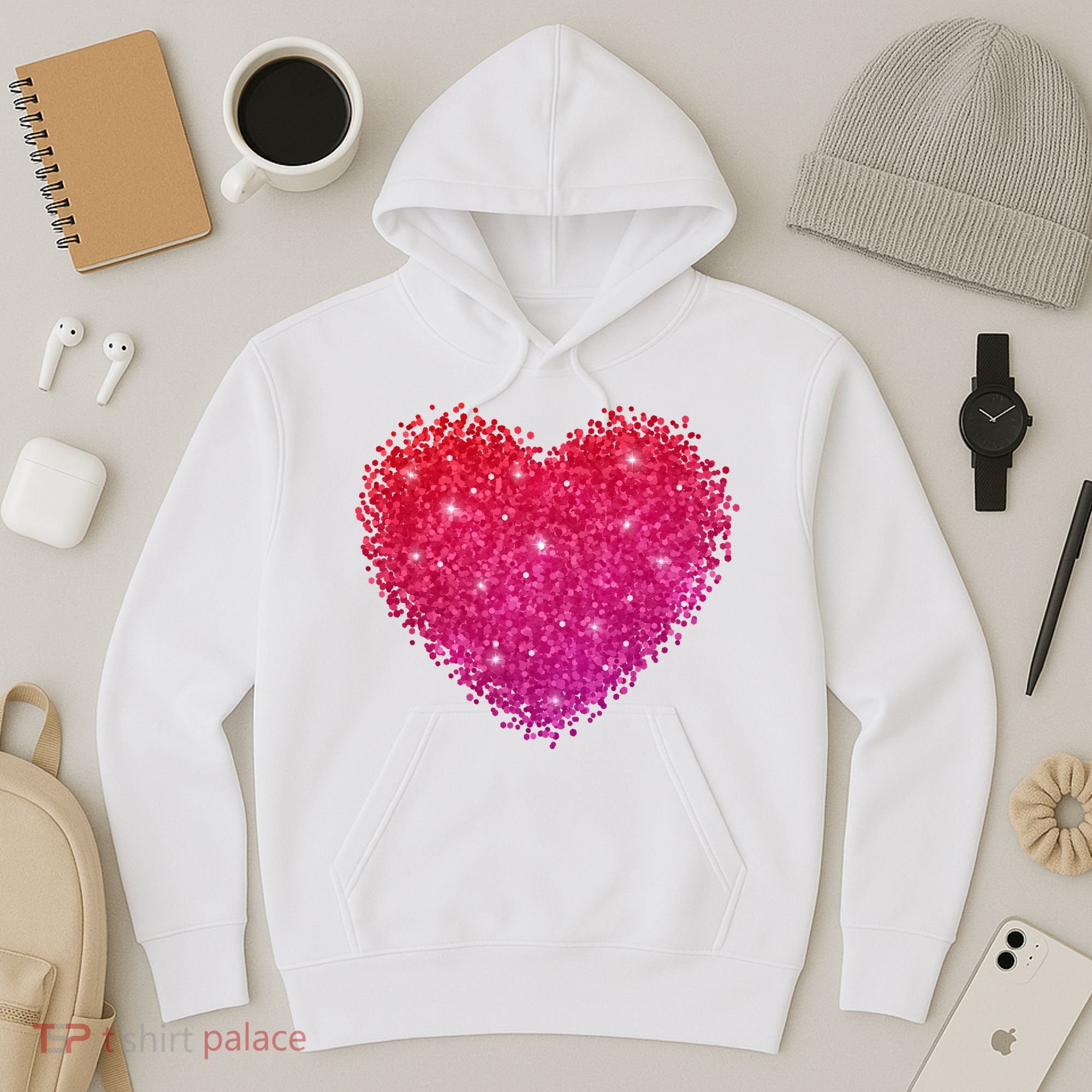 Valentines Day Love Heart Cute Romantic Gift Hoodie