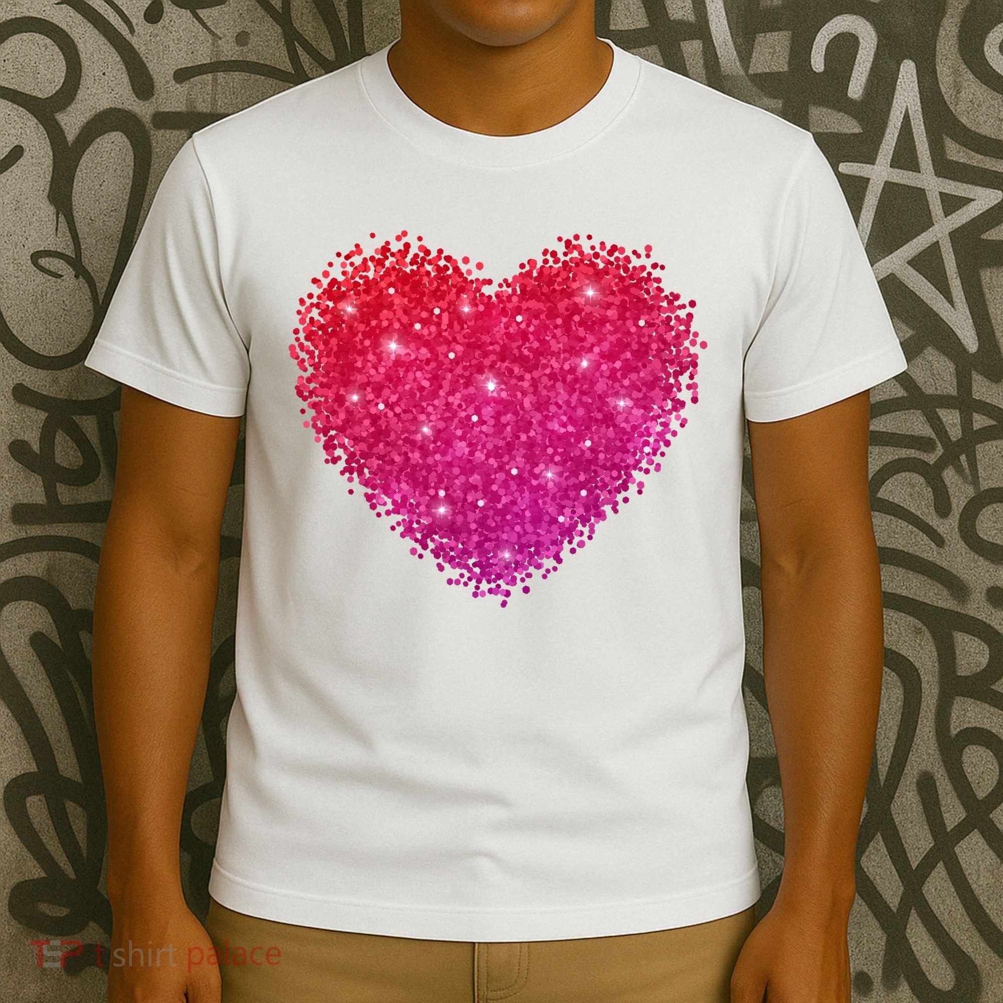 Valentines Day Love Heart Cute Romantic Gift T-Shirt