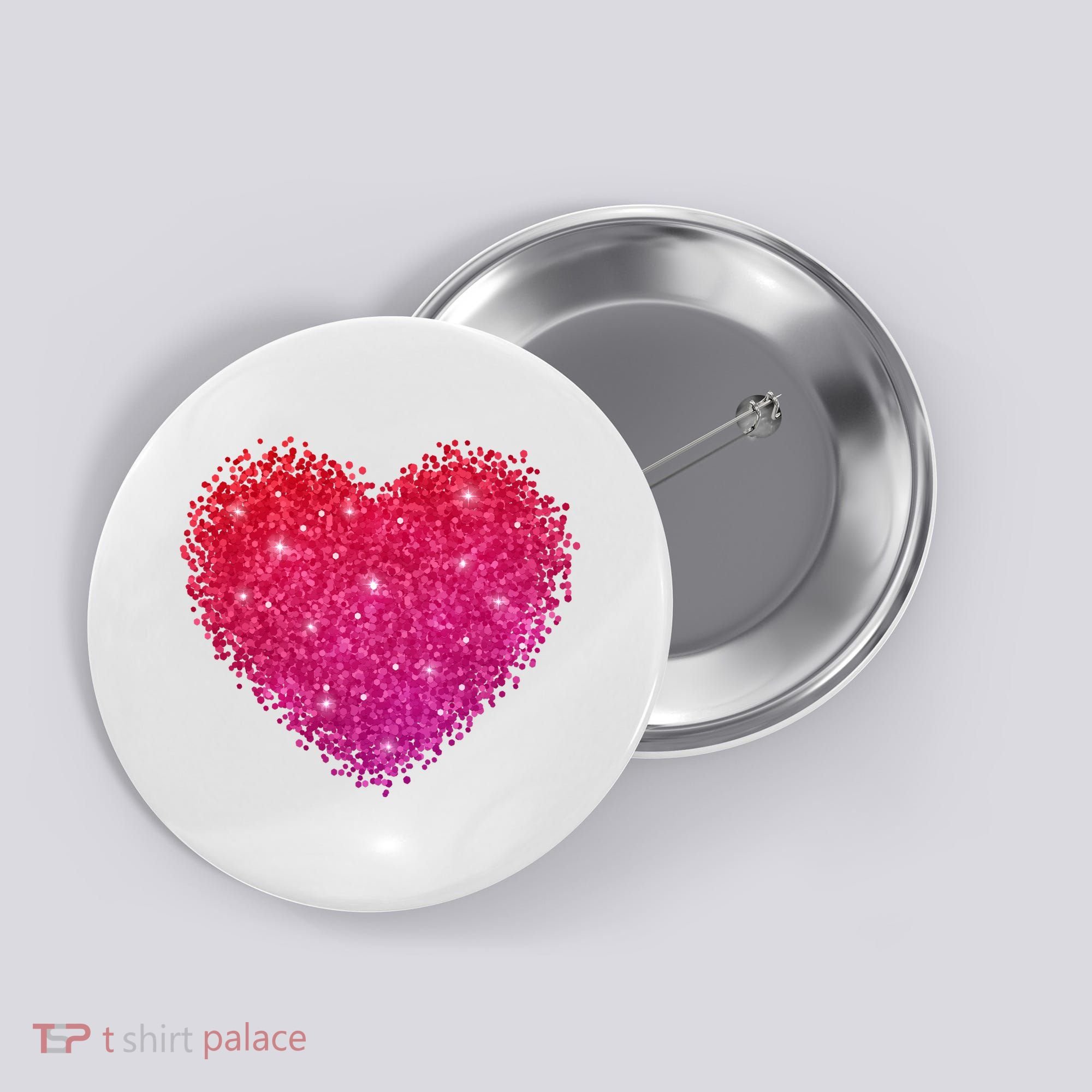 Valentines Day Love Heart Cute Romantic Gift Button