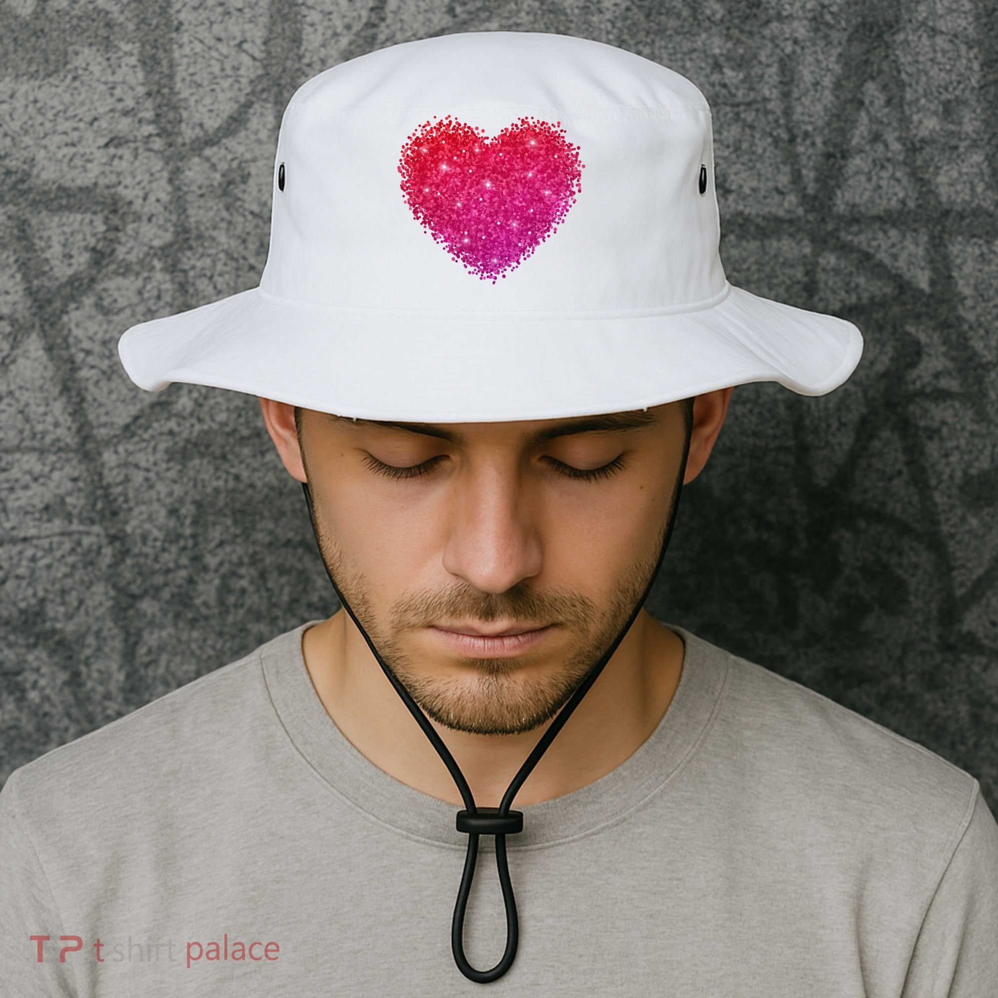 Valentines Day Love Heart Cute Romantic Gift Bucket Hat