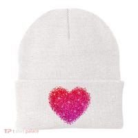 Valentines Day Love Heart Cute Romantic Gift Beanie thumb 0