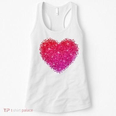 Valentines Day Love Heart Cute Romantic Gift Women's Tank Top