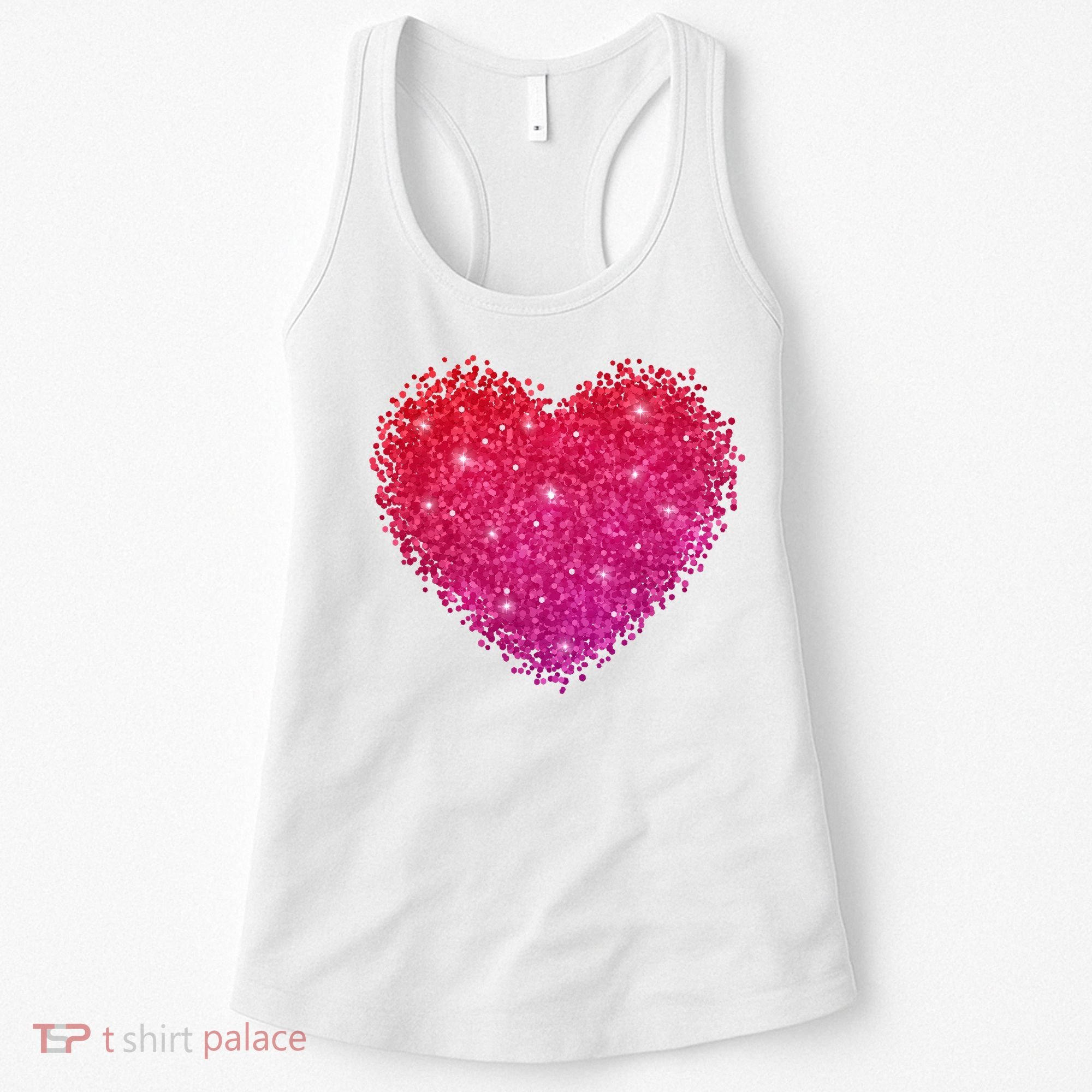 Valentines Day Love Heart Cute Romantic Gift Women's Tank Top