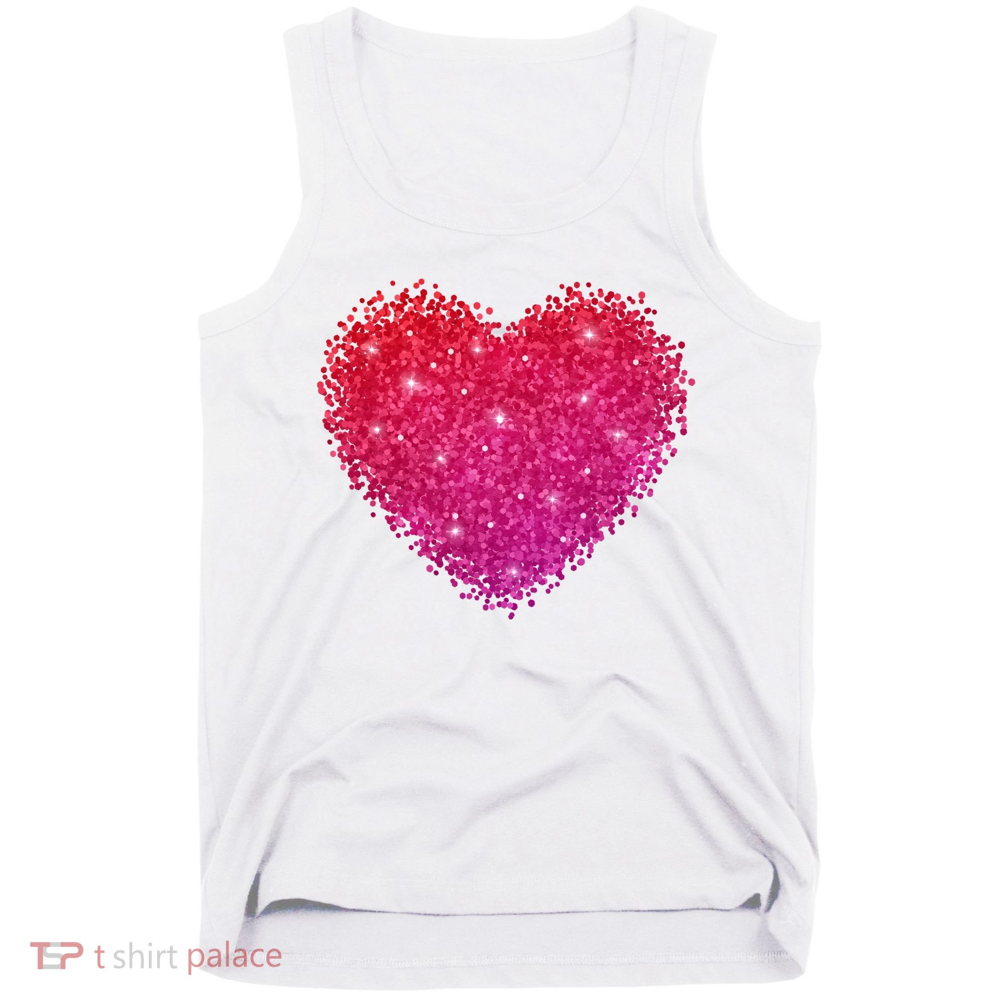 Valentines Day Love Heart Cute Romantic Gift Tank Top