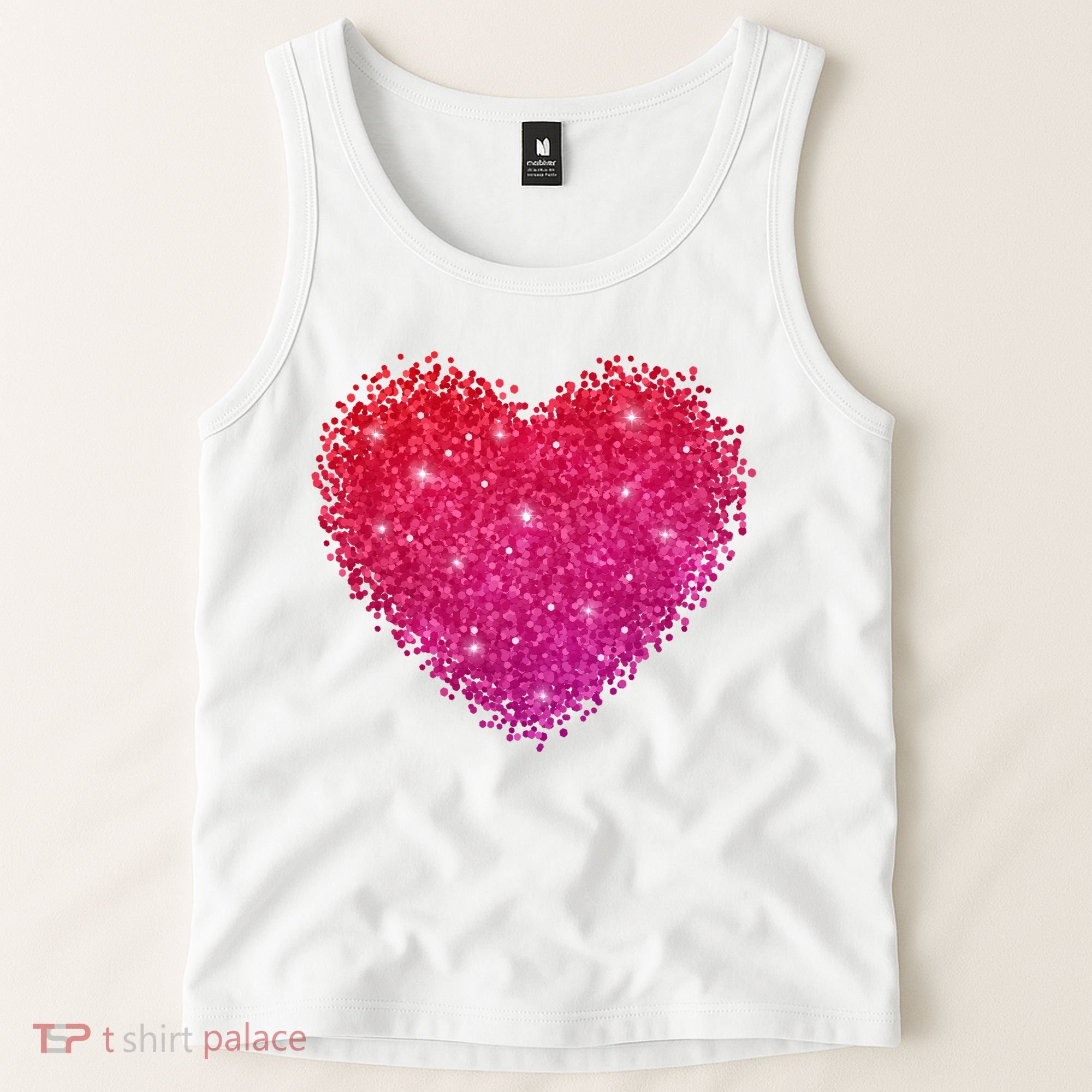 Valentines Day Love Heart Cute Romantic Gift Tank Top