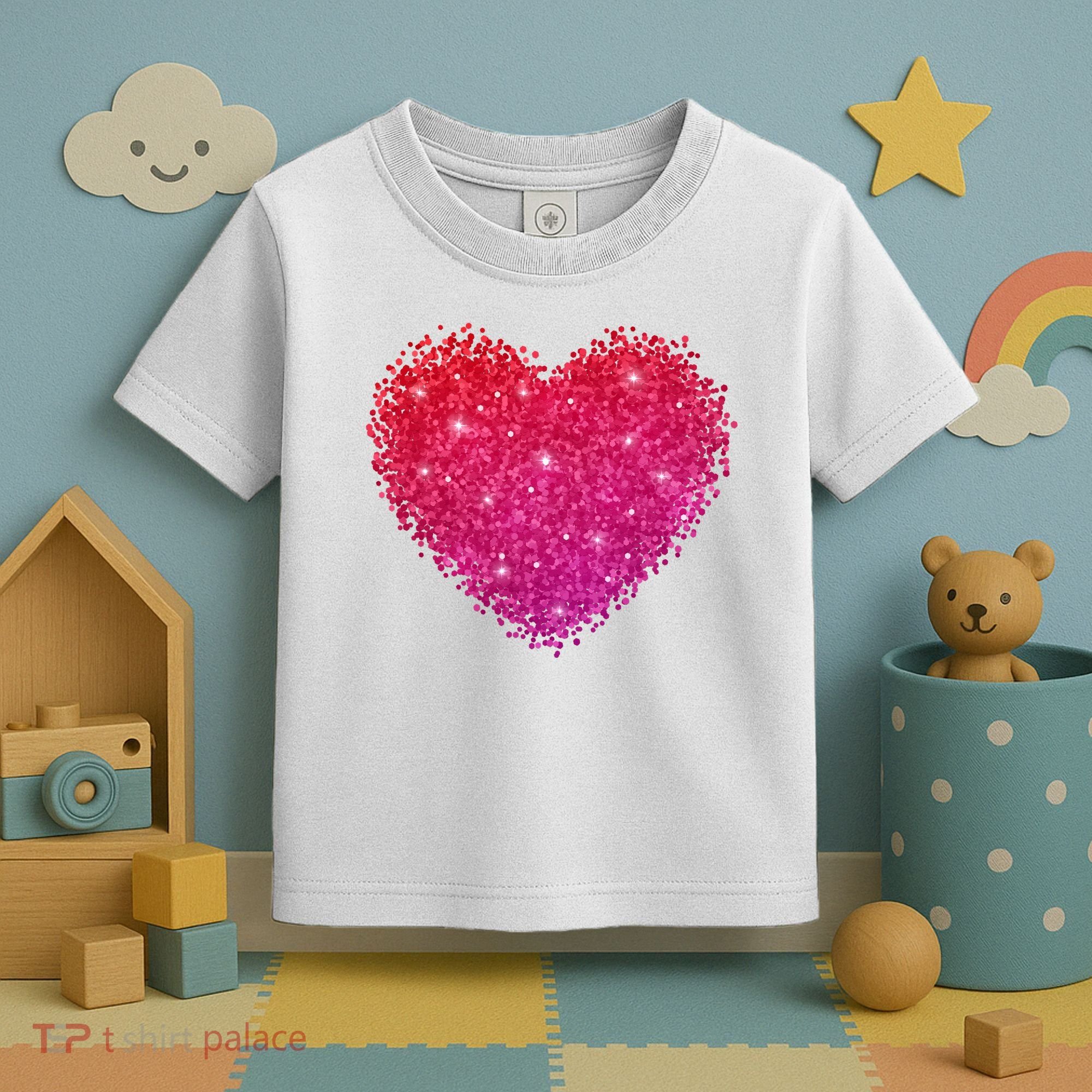Valentines Day Love Heart Cute Romantic Gift Toddler T-Shirt