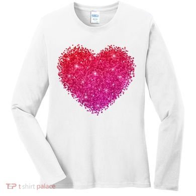 Valentines Day Love Heart Cute Romantic Gift Women's Long Sleeve Shirt