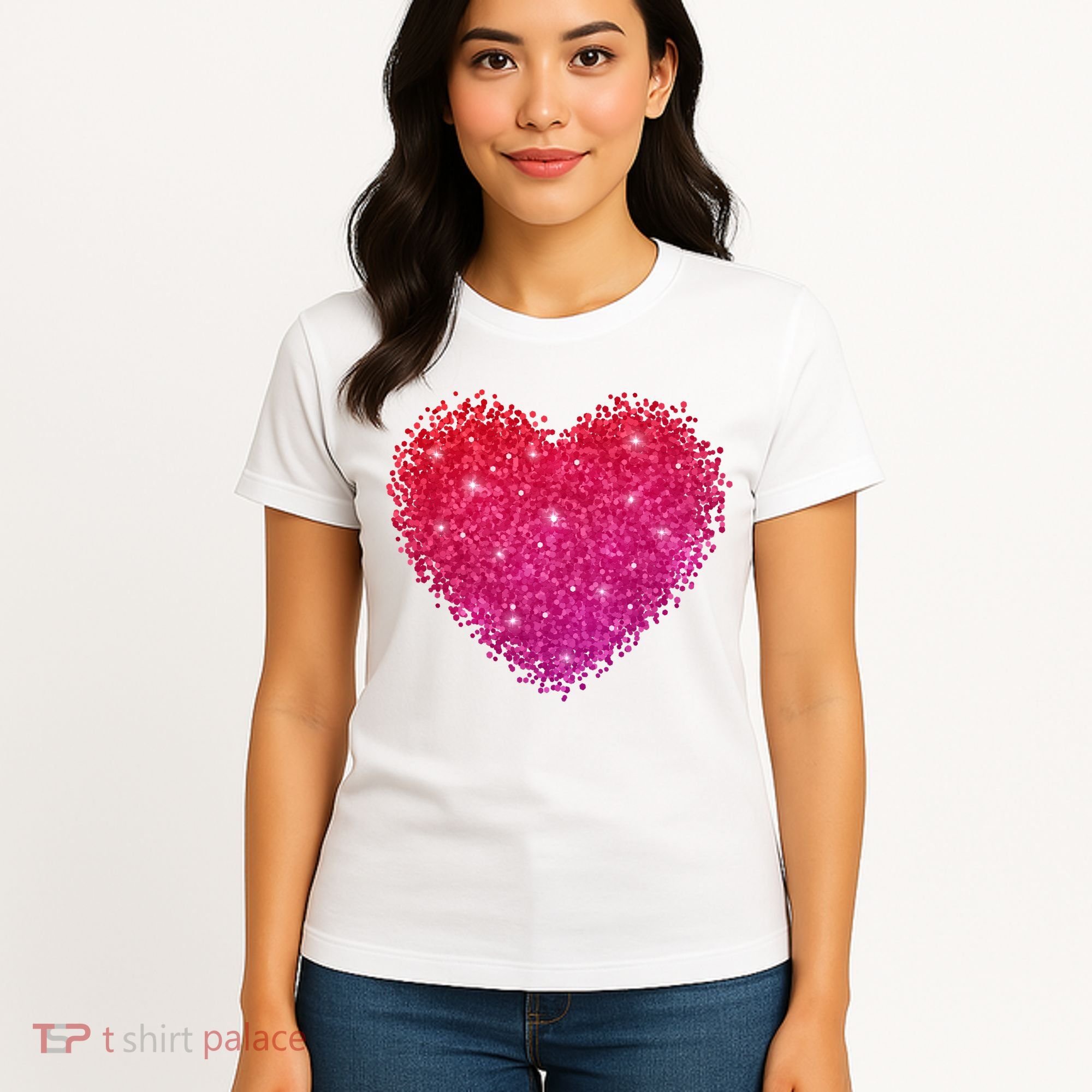 Valentines Day Love Heart Cute Romantic Gift Women's T-Shirt