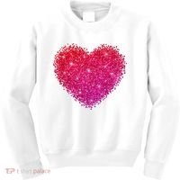 Valentines Day Love Heart Cute Romantic Gift Kids Sweatshirt thumb 0