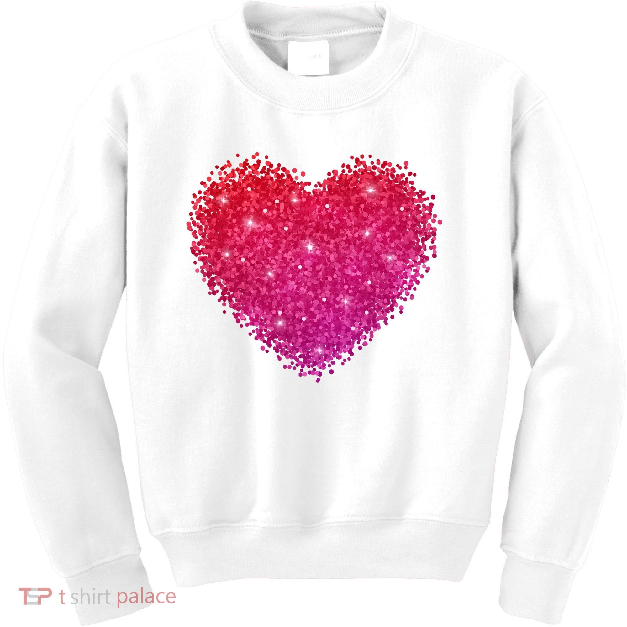 Valentines Day Love Heart Cute Romantic Gift Kids Sweatshirt