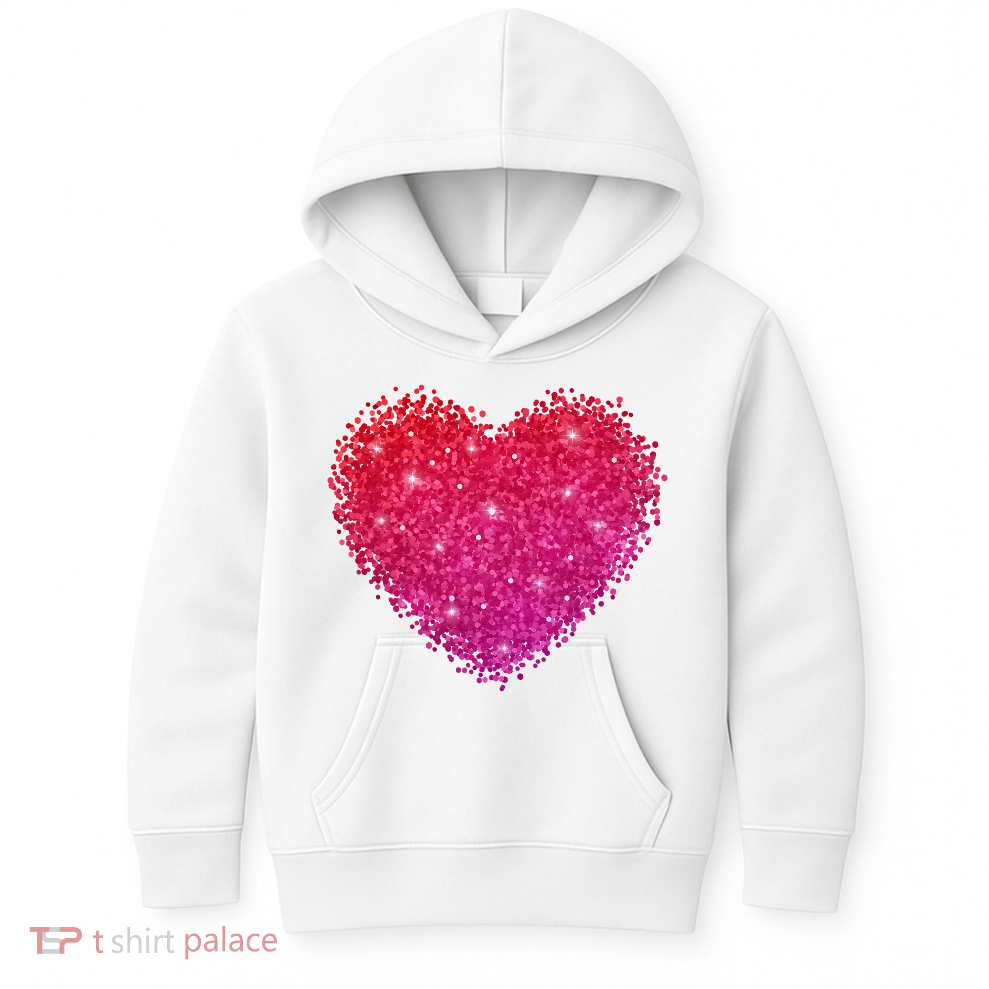 Valentines Day Love Heart Cute Romantic Gift Kids Hoodie