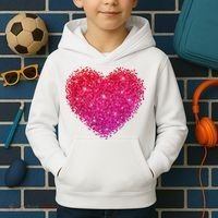 Valentines Day Love Heart Cute Romantic Gift Kids Hoodie thumb 2