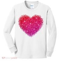 Valentines Day Love Heart Cute Romantic Gift Kids Long Sleeve Shirt thumb 0