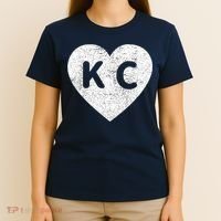 Vintage Distressed Love Kansas City KC Heart Print T-Shirt thumb 4