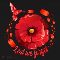 Veterans Day Lest We Forget Red Poppy Flower Usa Memorial Cool Gift Polo thumb 3