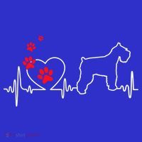 Valentines Day Love Heartbeat Schnauzer Dog Puppy Lover Gift Women's Tank Top thumb 5