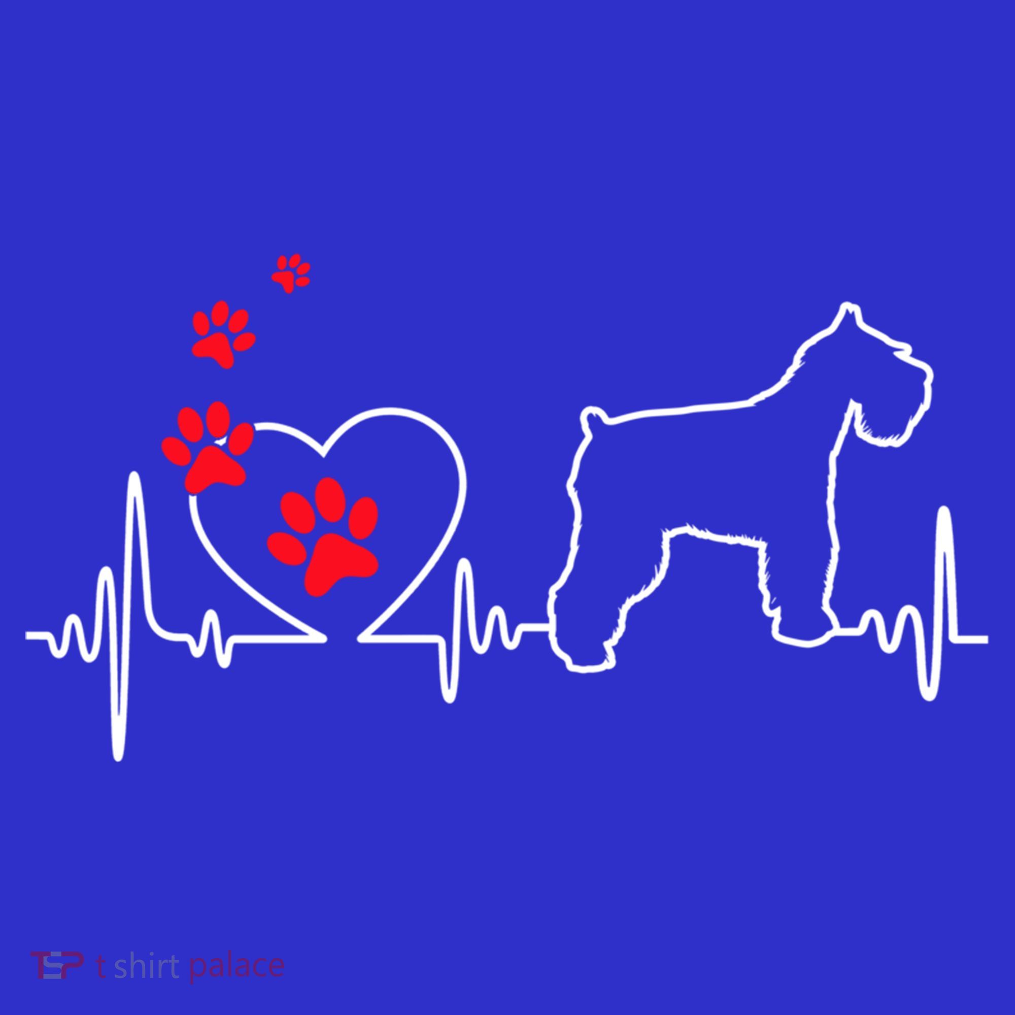 Valentines Day Love Heartbeat Schnauzer Dog Puppy Lover Gift Women's Tank Top