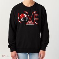 Valentines Day Love Ice Hockey Women's Sweatshirt thumb 0