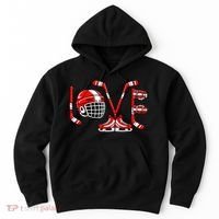 Valentines Day Love Ice Hockey Hoodie thumb 0