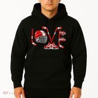 Valentines Day Love Ice Hockey Hoodie thumb 2