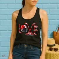 Valentines Day Love Ice Hockey Women's Tank Top thumb 2