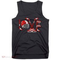 Valentines Day Love Ice Hockey Tank Top thumb 0