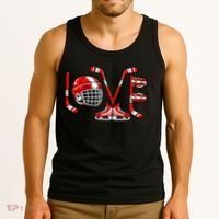 Valentines Day Love Ice Hockey Tank Top thumb 3