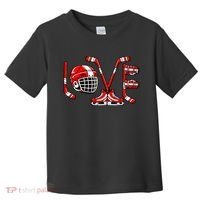 Valentines Day Love Ice Hockey Toddler T-Shirt thumb 0