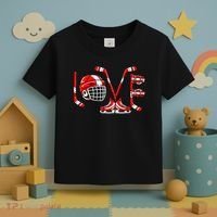 Valentines Day Love Ice Hockey Toddler T-Shirt thumb 3