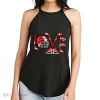 Valentines Day Love Ice Hockey Women's Perfect Tri Rocker Tank thumb 2