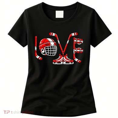 Valentines Day Love Ice Hockey Women's T-Shirt