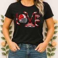 Valentines Day Love Ice Hockey Women's T-Shirt thumb 2