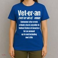Veterans Day Memorial Day Funny Veteran Noun Us Soldier Great Gift T-Shirt thumb 4