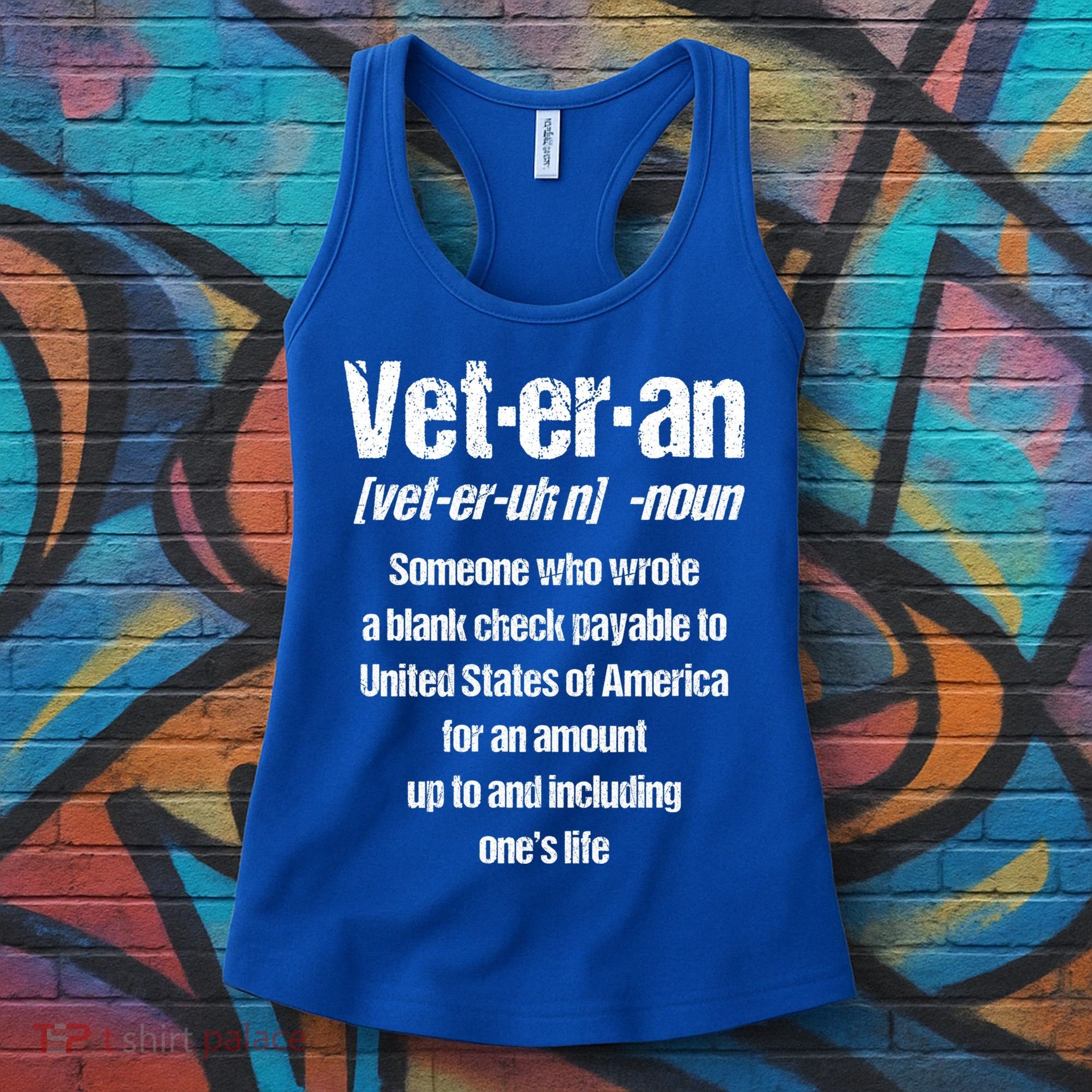 Veterans Day Memorial Day Funny Veteran Noun Us Soldier Great Gift Women's Tank Top