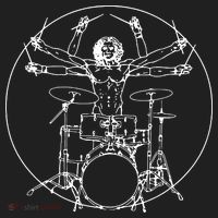 Vitruvian Drummer Music Funny Tumbler thumb 3